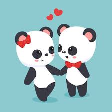 Scarica Gratis San Valentino Sveglio Delle Coppie Del Panda In 2020 Cute Panda Wallpaper Panda Art Panda Love