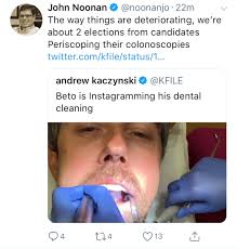Beto O'Rourke Instagrams his trip to the dentist, and people hate it