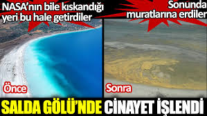 Salda gölü'nün zemini gevşek, çamursu ve killi bir yapıda. Uprqku3ahlxqxm