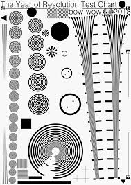 Black And White Printer Test The Year Of Resolution Test Chart Hwal