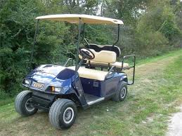 2007 Ez Go Pds Blue Includes 36 Volt Electric Golf Cart Blue In Color Rear Flip Seat Lights 2 Year Old Batte Golf Carts Electric Golf Cart Ezgo Golf Cart