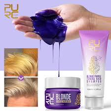 After a few weeks of color appointments, you typically notice that your gorgeous blonde hair starts to turn brassy or yellowish. Profissional Purple Shampoo No Yellow Mask For Blonde Hair Color Treatment Restore Brass Off Strength Conditioning Hair Care Hair Care Sets Aliexpress