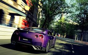 Nissan skyline r34, vehicles wallpapers. Hd Wallpaper Purple Nissan Gt R Coupe Cars Games Gran Gt R Mid Night Wallpaper Flare