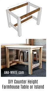 Plans Of Woodworking Diy Projects Ana White Counter Height Farmhouse Table For Four Diy Proj Muebles Hechos Con Palet Muebles De Pales Muebles Con Palets