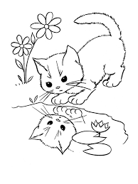 Donne ton avis sur le coloriage chiot et chaton. Coloriage204 Coloriage Chaton A Imprimer