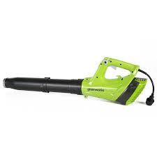 Greenworks 9 Amp 530 Cfm 130 Mph Corded Electric Leaf Blower Lowes Com In 2021 Electric Leaf Blowers Greenworks Leaf Blower