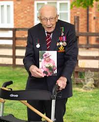 Captain tom moore was hailed as a fundraising hero in the u.k. Queen Sends Colonel Tom Moore A Special Card To Mark His 100th Birthday London Evening Standard Evening Standard