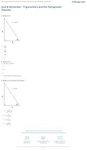 Don't know your tan from your cosec? Quiz Worksheet Trigonometry And The Pythagorean Theorem Study Com