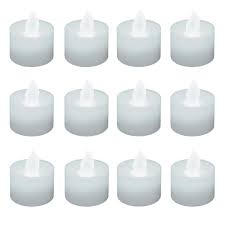 Lumabase Bright White Non Flickering Led Tealights Box Of 12