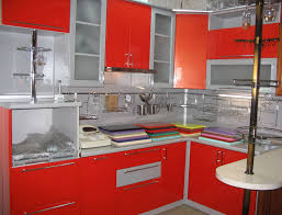 تصاميم مطابخ ٢٠١٥ Small Kitchen Design Apartment Red Kitchen Cabinets Modern Kitchen Paint