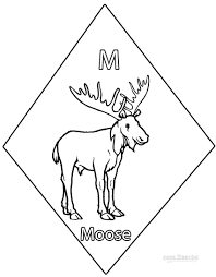 Download baby moose images and photos. Printable Moose Coloring Pages For Kids