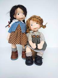 Ursula And Amelia Natural Fiber Art Dolls Art Dolls Waldorf Inspired Unique Dolls