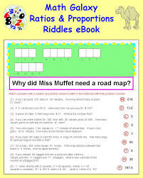 Math Galaxy Ratios Proportions Riddles Ebook Math Google Classroom Math Percent Word Problems