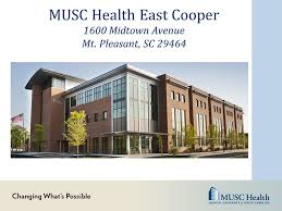 Pleasant, sc at 1113 market center blvd., 29464. Musc Health Ambulatory Patient And Family Advisory Council Ppt Video Online Download