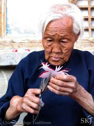 Vignette of an Old Woman