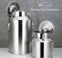 Amazon.com: LRTYZBD Large 4-8L Milk Storage Bucket, 201 Stainless Steel  Milk Can Milk Barrel Wine Pail Tote Jug with Sealed Lid and Three Lock  Buckles ...