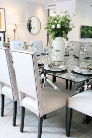 Contrast Piped Dining Chairs For This Table For 12 Table For 12 Dining Chairs Dining