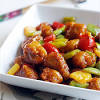 Sweet and sour chicken hong kong style, the chicken is fried in chunks & mixed with the sweet n sour as well as the usual peppers etc. 1