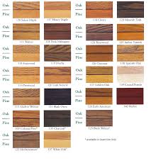 Zar Wood Stain Color Chart Pine Oak Wood Stain Color