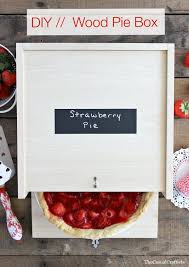 Diy Wood Pie Box Boite Diy Travail Du Bois Bricolage Facile