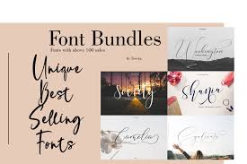 Can make it easier to convey the message in your design. Best Seller Font Bundles Stunning Script Fonts Creative Market