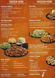 New el pollo loco items, like the shrimp avocado baja tacos and the avocado mango chicken tostada, are two of the most popular things on their menu. El Pollo Loco Menu Menu For El Pollo Loco Santa Clara Santa Clara