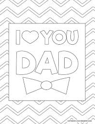A unique and beautiful greeting card to color. 6 Dad Coloring Pages Free Kids Printables Mrs Merry