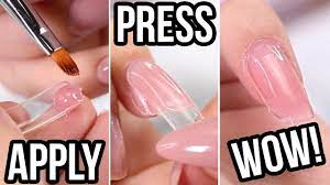 Easy Polygel Nails Using Dual Forms Youtube Diy Acrylic Nails Gel Nails Diy Polygel Nails