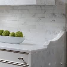 Georgeous Combination Of White Cabinets And Marble Subway Tiles Backsplash Whitekitchencabinets Kitchen Kitchen Marble Marble Tile Backsplash Kitchen Design