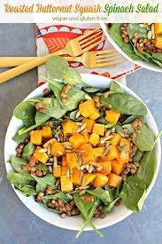 Roasted Butternut Squash Salad Recipe Butternut Squash Spinach Butternut Squash Salad Spinach Salad
