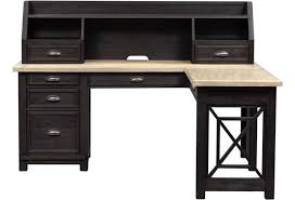 Liberty Furniture Heatherbrook Transitional L Shaped Desk With Hutch Vandrie Home Furnishings L Shape Desks