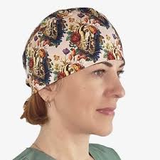 Anatomic Heart Euro Scrub Cap, Cardiac Nurse Hat, Ponytail Surgical Cap for  Women