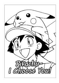 You could also print the image by clicking the print button above the image. Ash Ketchum Coloring Page Coloring Home