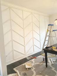 Elegant Dining Room How To Add A Chevron Board And Batten Wall Mackinaw Road Elegant Dining Room Dining Room Walls Dining Room Accents