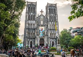 Inaugurated in 1886, st joseph cathedral is an attraction that is known for its majestic facade, twin bell towers, beautiful stained glass windows and its st. St Joseph S Cathedral On Easter Sunday In Hanoi Vietnam