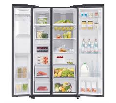 Convertible refrigerator provides flexible storage, making the freezer section into the fridge. Samsung 676l Side By Side Fridge Freezer Fridges 1oo Appliances