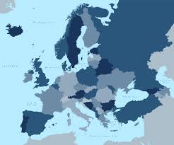Change the color for all countries in a group by clicking on it. Vector Map Of Europe With Countries Illustrator Svg