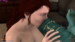 Redhead Futa Sucks Fat Futanari GFs Big Cock