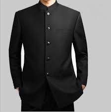 Mandarin Collar Suit Men Black Dragon Embroidery Jacket Pant Suits Plus Size Chinese Tang Suit Wedding Jacket Busine Mens Fashion Suits Mens Outfits Mens Suits