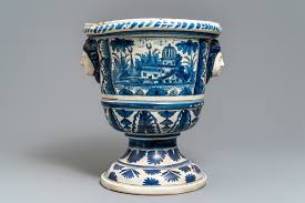 Contact us to learn more about 10+ quantity pricing. A Large Blue And White French Faience Garden Urn Nevers 18th C Rob Michiels Auctions