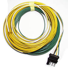 Standard color code for wiring simple 4 wire trailer lighting. 4 Way Flat Wiring Harness With Plug 25ft Outback Trailers