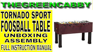 Tornado Sport Foosball Table Unboxing Assembly Full Instruction Manual Table Soccer Fusbol Futbol Tornado Spo Soccer Table Foosball Table Best Foosball Table