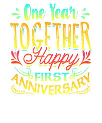 With a full year of marriage done and dusted, you probably know them better than ever before. Happy 1st Anniversary One Year Together Drawing By Kanig Designs