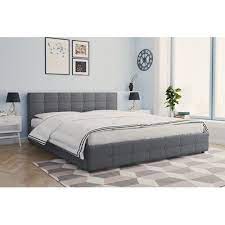 The bed features 2 storage drawers, allowing all of the clusters to go into these drawers. Winston Porter Houchins Upholstered Storage Platform Bed In 2021 Bed Linens Luxury Bed Linen Design Furniture