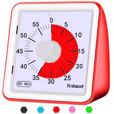 Fullscreen countdown timer for workshops, presentations and meetings. Yunbaoit Visual Analog Timer Silent Countdown Clock Time Management Tool For Kids And Adults Red Buy Online In Angola At Angola Desertcart Com Productid 122816672