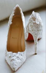 Christian Louboutin White Heels Wedding Shoes Bridal Shoes Heels