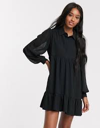Ok, lets discuss all this pepto bismol pink which is what i thought when it first came in the mail, but once you feel it… In The Style X Jac Jossa Button Through Swing Shirt Dress In Black Shopstyle