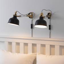 Ranarp Wall Clamp Spotlight With Led Bulb Black Ikea In 2020 Ikea Ranarp Wall Lamp Bedroom Light Fixtures