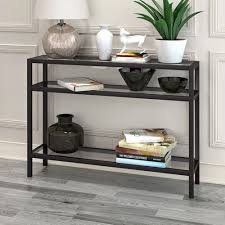 Sawyer Blackened Bronze Console Table Pier 1 Imports Glass Console Table Narrow Console Table Furniture