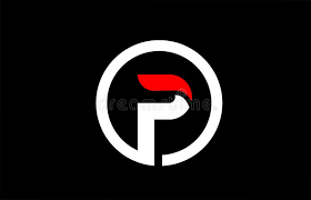 P letter logo design template vector. P Alphabet Letter With Circle In Black Red White For Company Logo Icon Design Stock Vector Illustration Of Company Alphabet 171902872